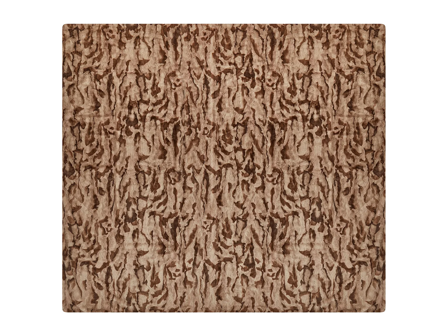 Coperta BAKIRA Finta pelliccia 200 x 220 cm Marrone