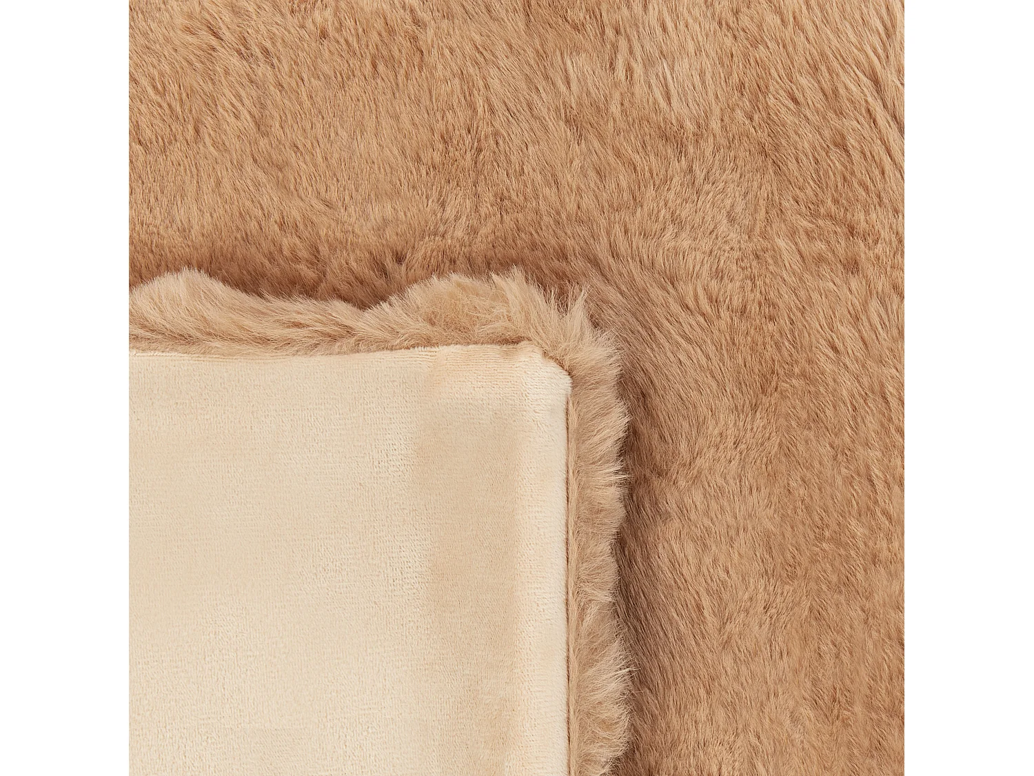 Blanket SALKA Faux Fur 150 x 200 cm Brown