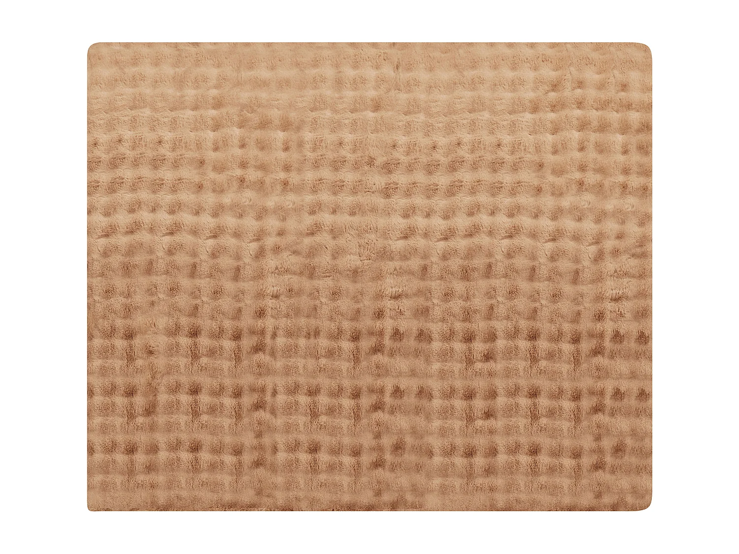 Couverture SALKA Fourrure synthétique 200 x 220 cm Marron