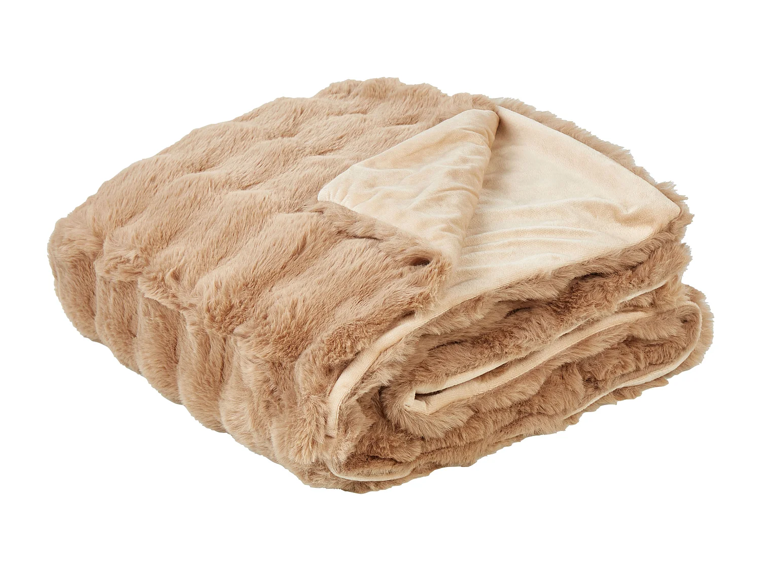 Plaid SALKA Nepbont 200 x 220 cm Bruin