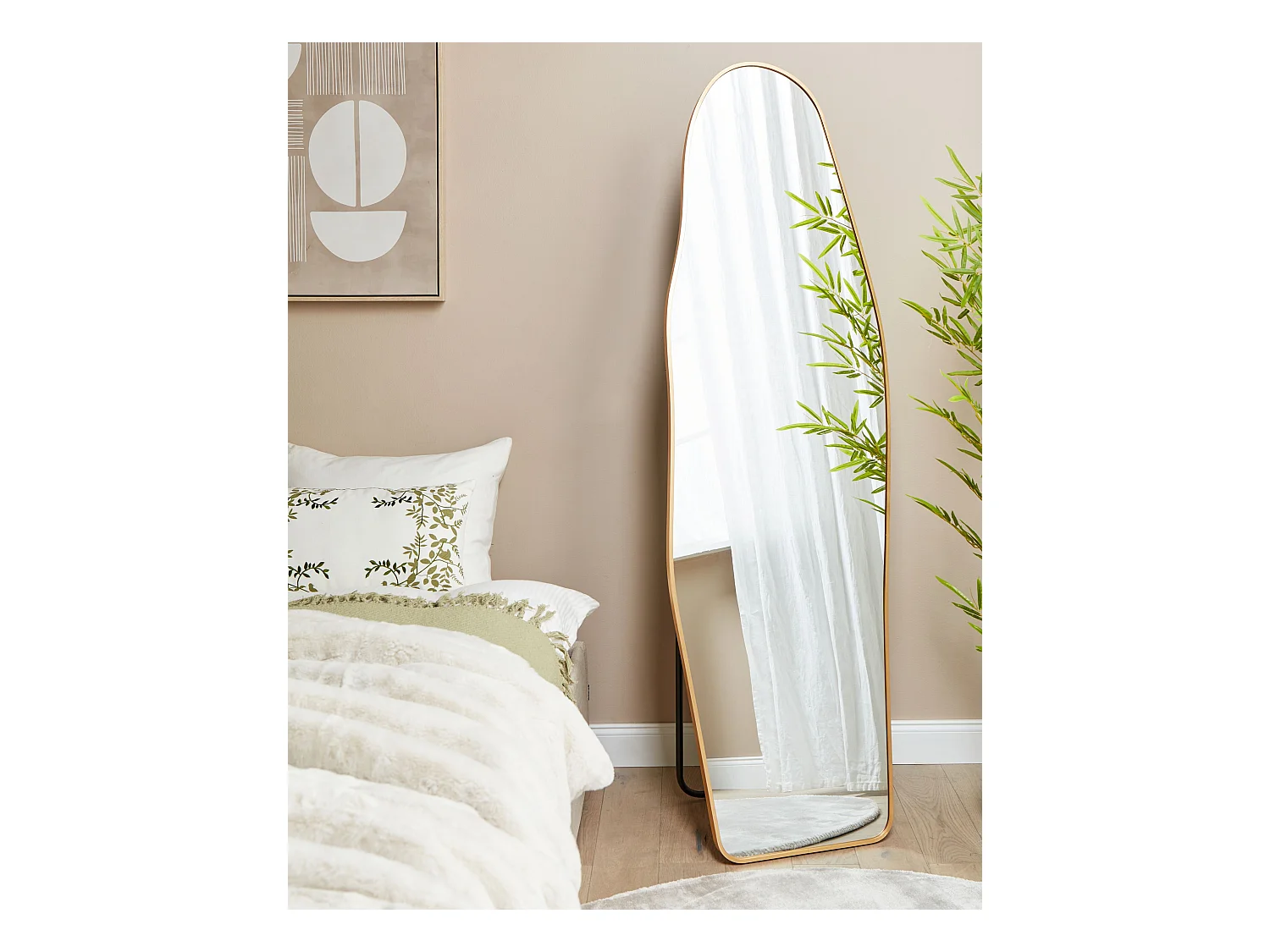 Staande spiegel LARCHE 160 cm Metaal Goud