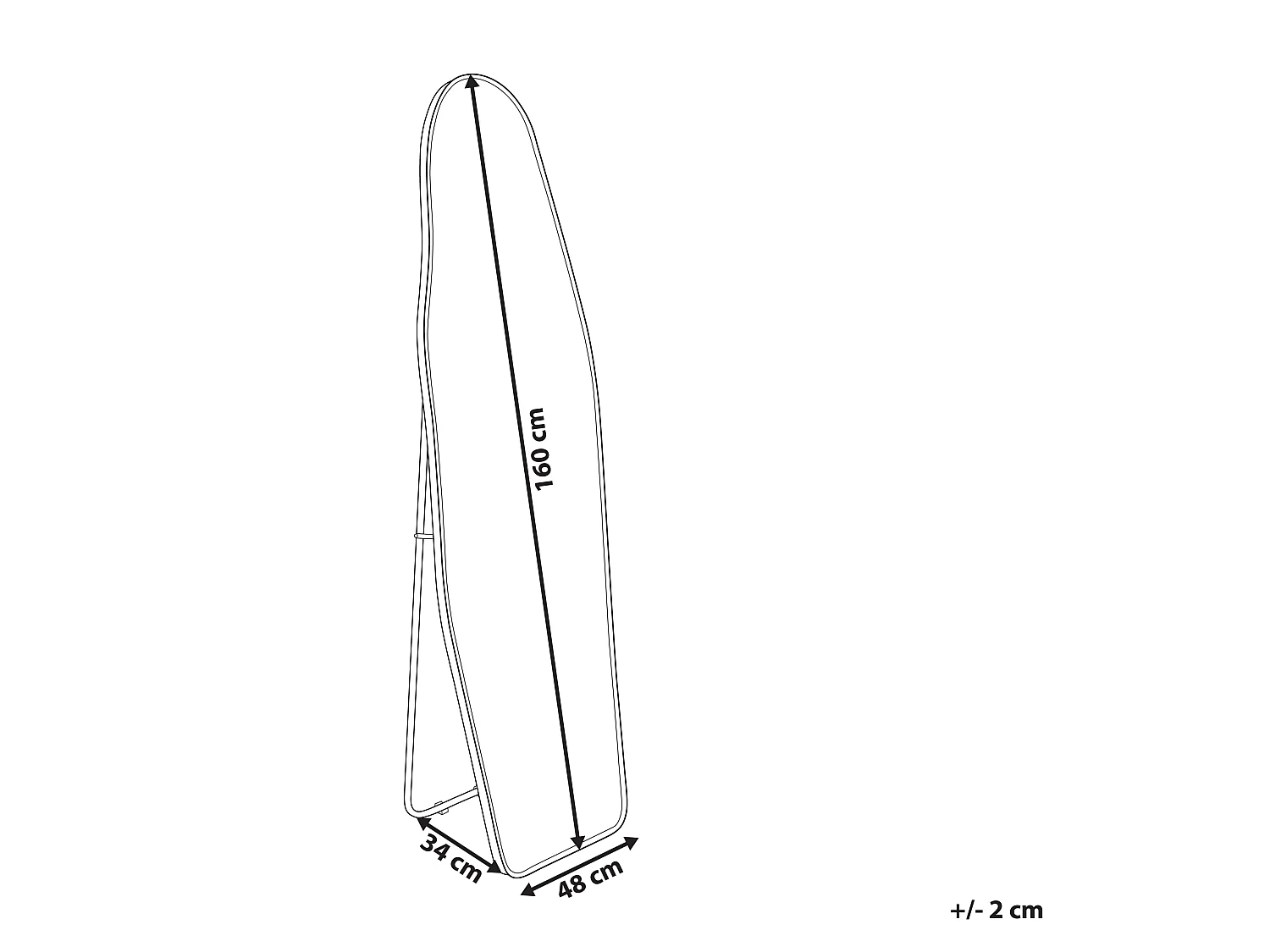 Espejo de pie LARCHE 160 cm Metal Dorado