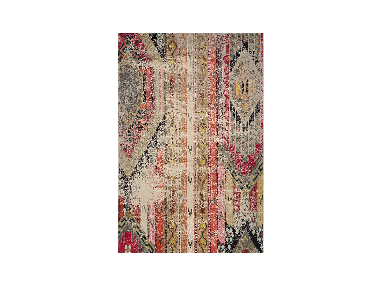 Tapis Gris/Multicolore 155 X 231 cm - Livia