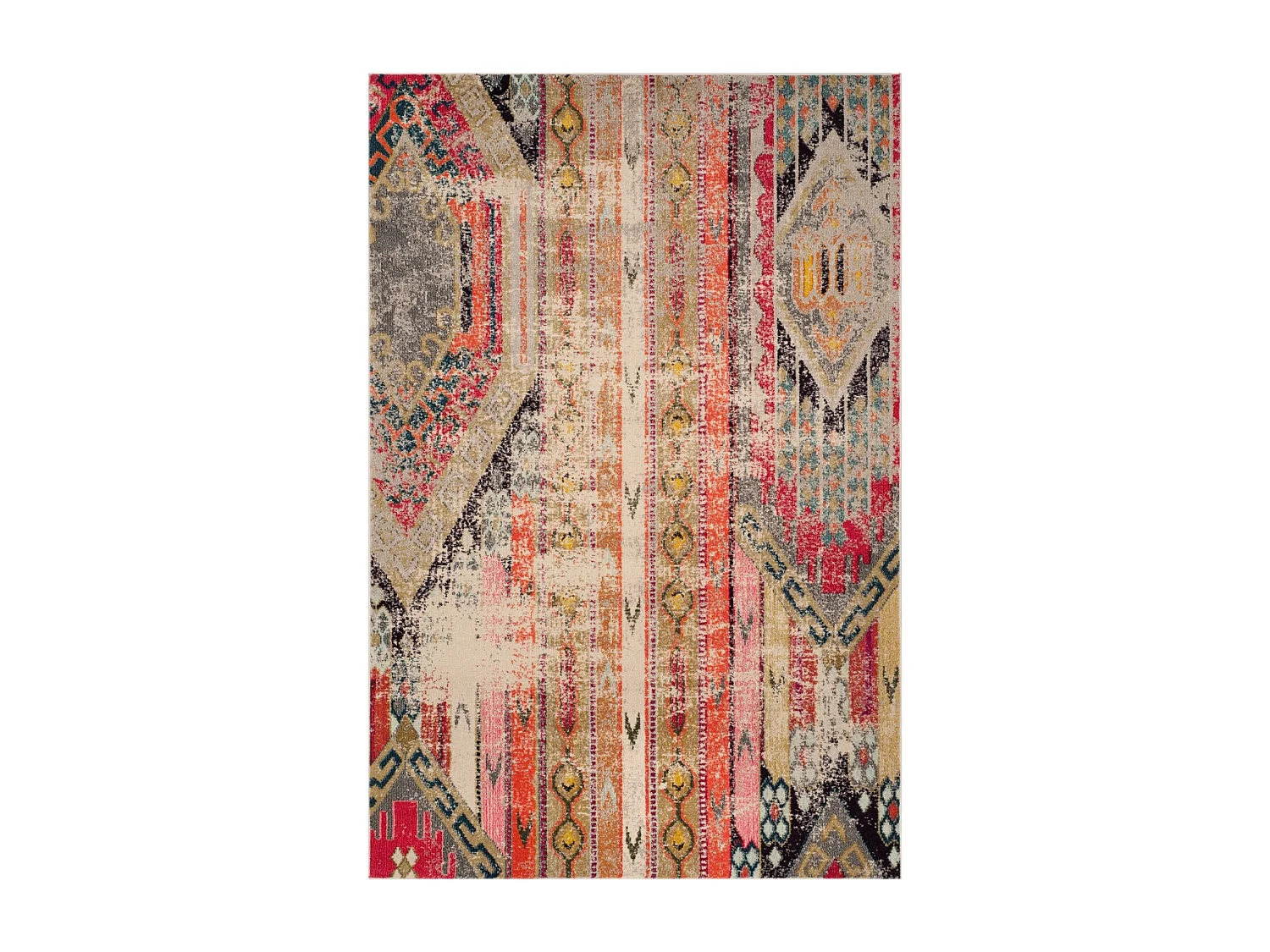 Tapis Gris/Multicolore 155 X 231 cm - Livia