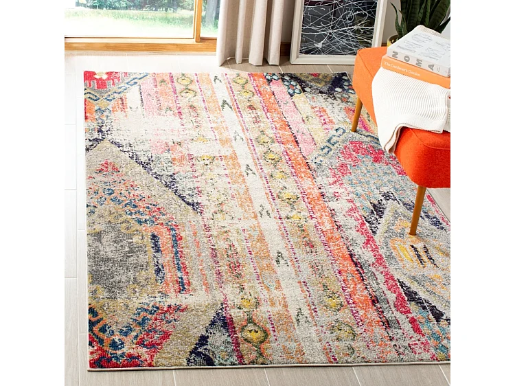 Tapis Gris/Multicolore 155 X 231 cm - Livia
