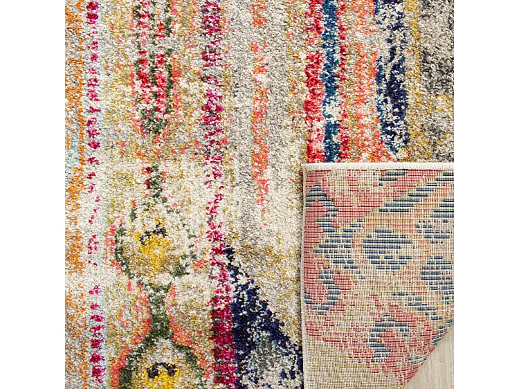 Tapis Gris/Multicolore 155 X 231 cm - Livia