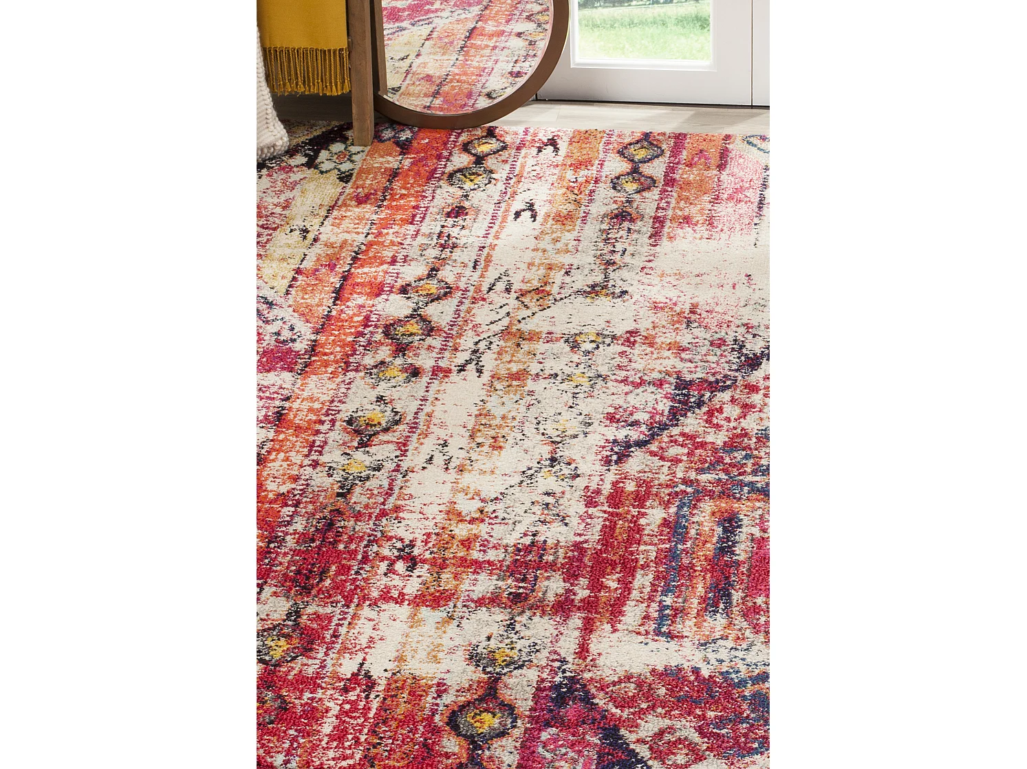 Tapis Rose/Multicolore 122 X 170 cm - Livia