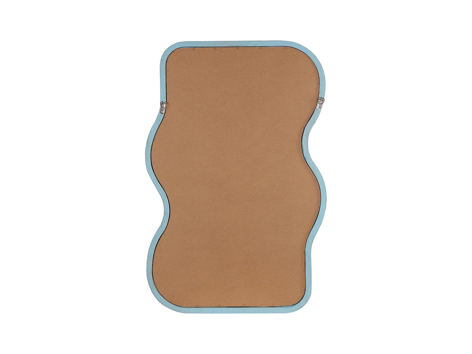 Wandspiegel RONNET 60 cm 90 cm Holz Hellblau