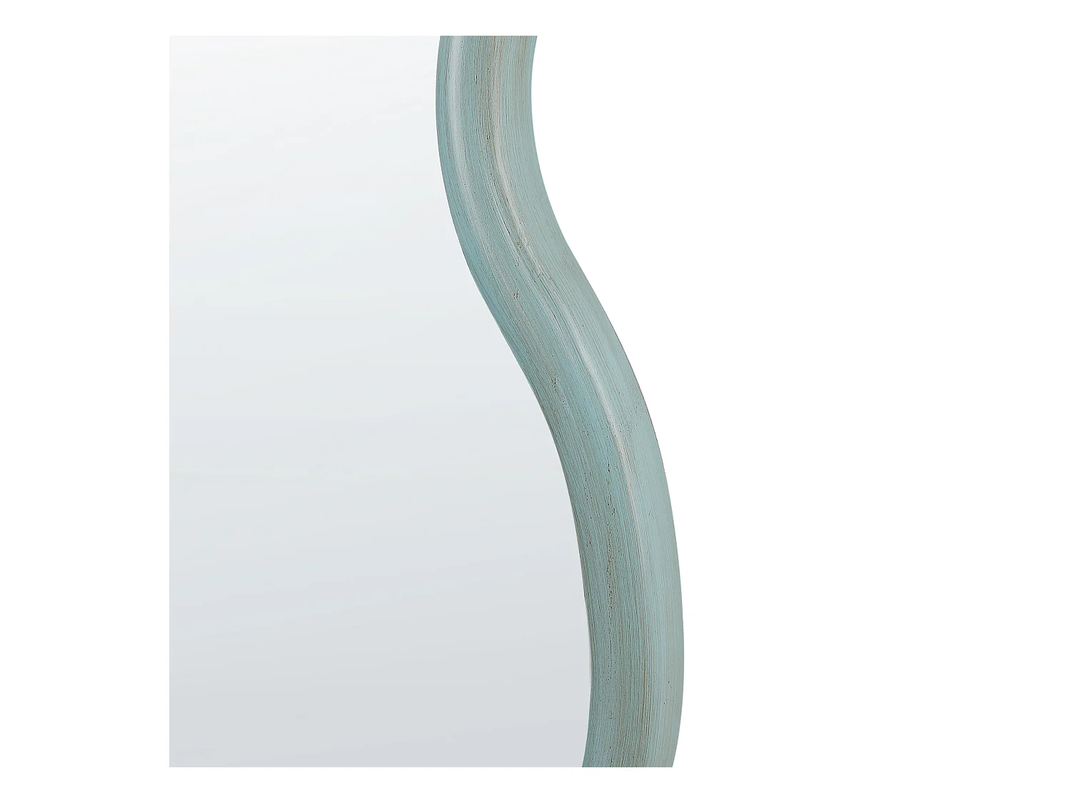 Wandspiegel RONNET 60 cm 90 cm Holz Hellblau