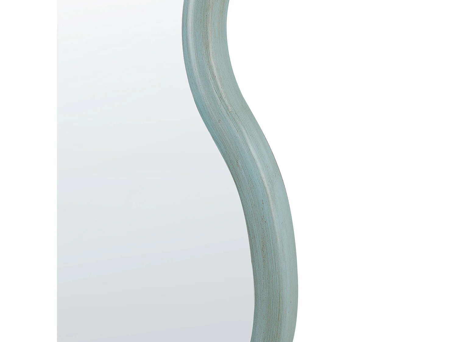 Wandspiegel RONNET 60 cm 90 cm Holz Hellblau