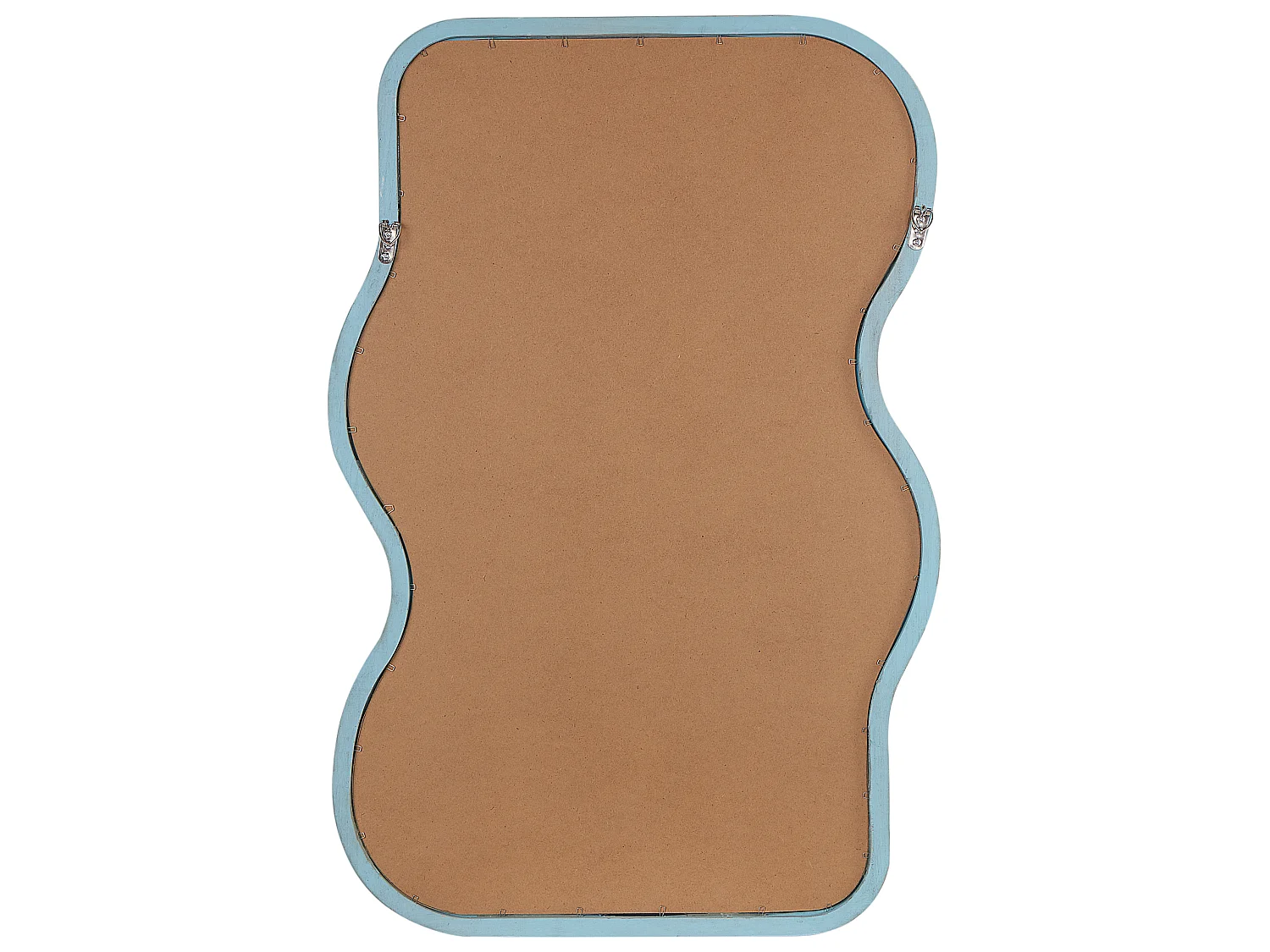 Wandspiegel RONNET 60 cm 90 cm Hout Lichtblauw