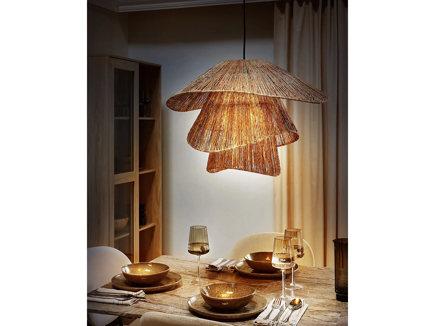 Lampe suspension BEDAS Jute Naturel