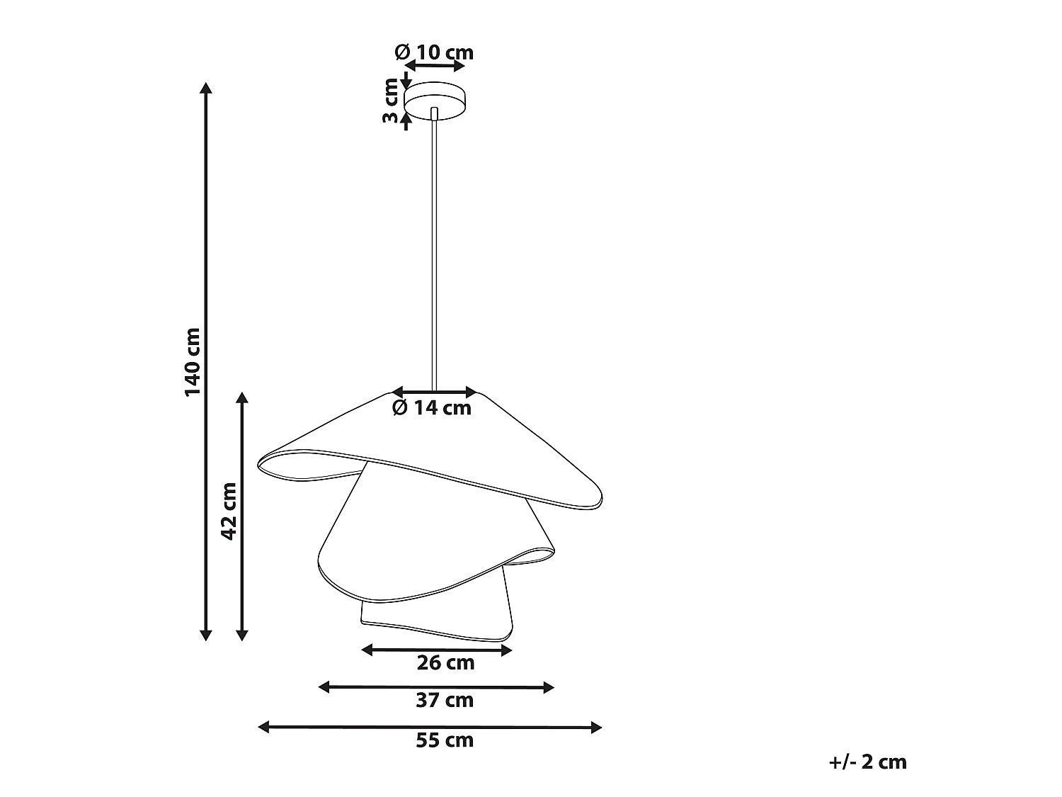 Lampe suspension BEDAS Jute Naturel