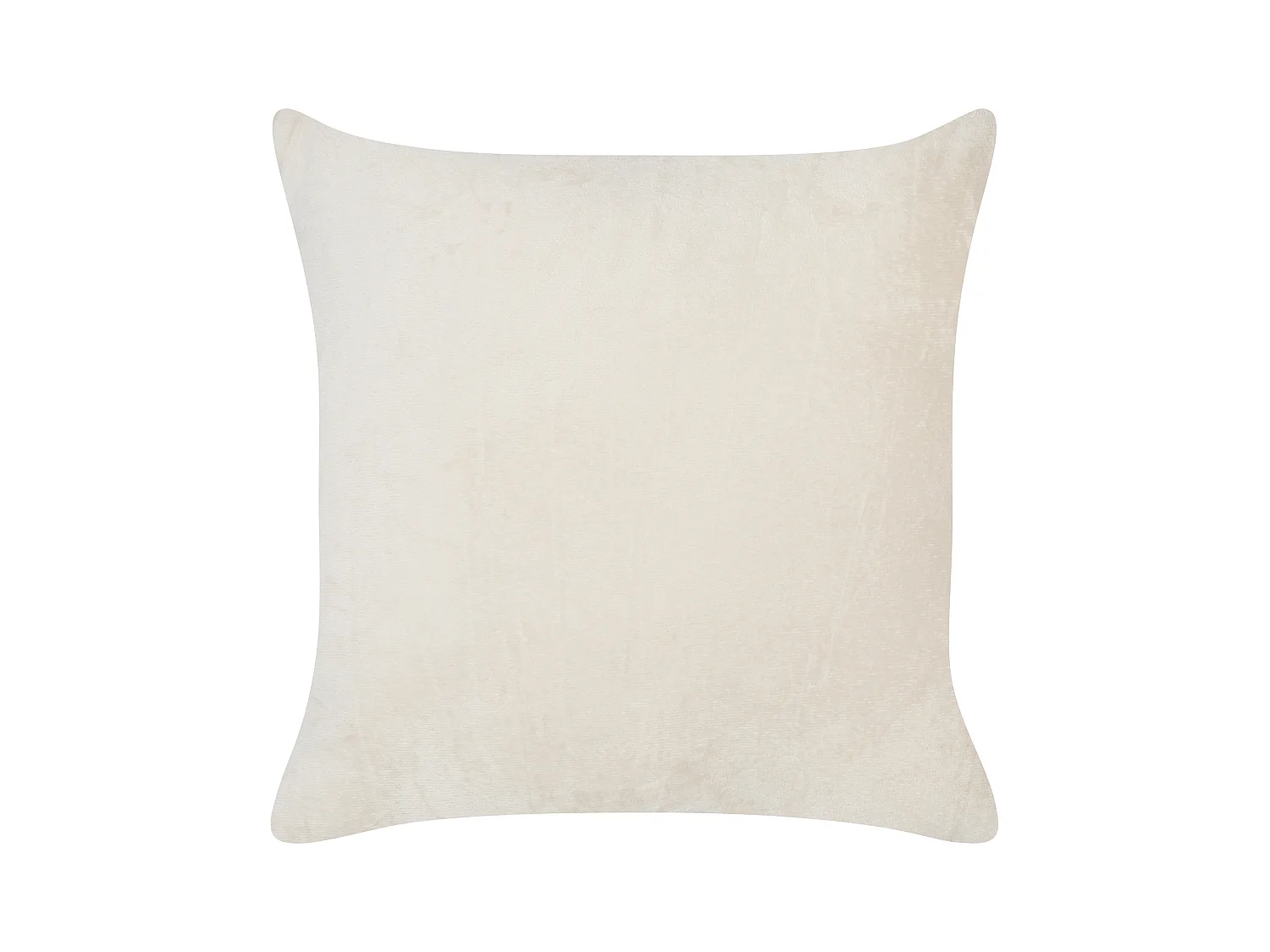 Set van 2 decoratieve kussens KASRA Nepbont 45 x 45 cm Lichtbeige Abstract patroon