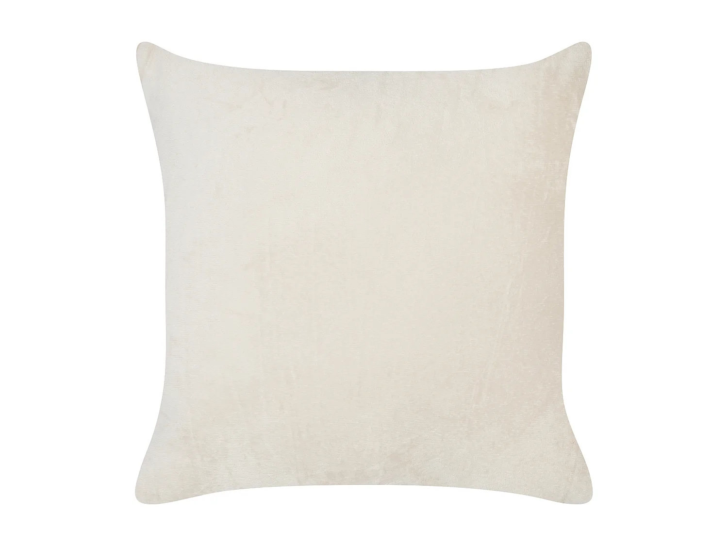 Lot de 2 coussins décoratifs KASRA Fourrure synthétique 45 x 45 cm Beige clair Motif abstrait