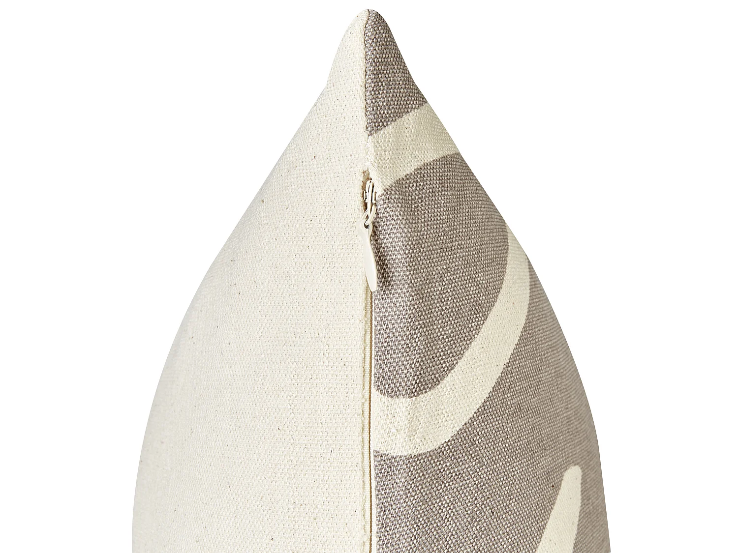Set of 2 Decorative Cushions TELOPEA Cotton 45 x 45 cm Grey Text