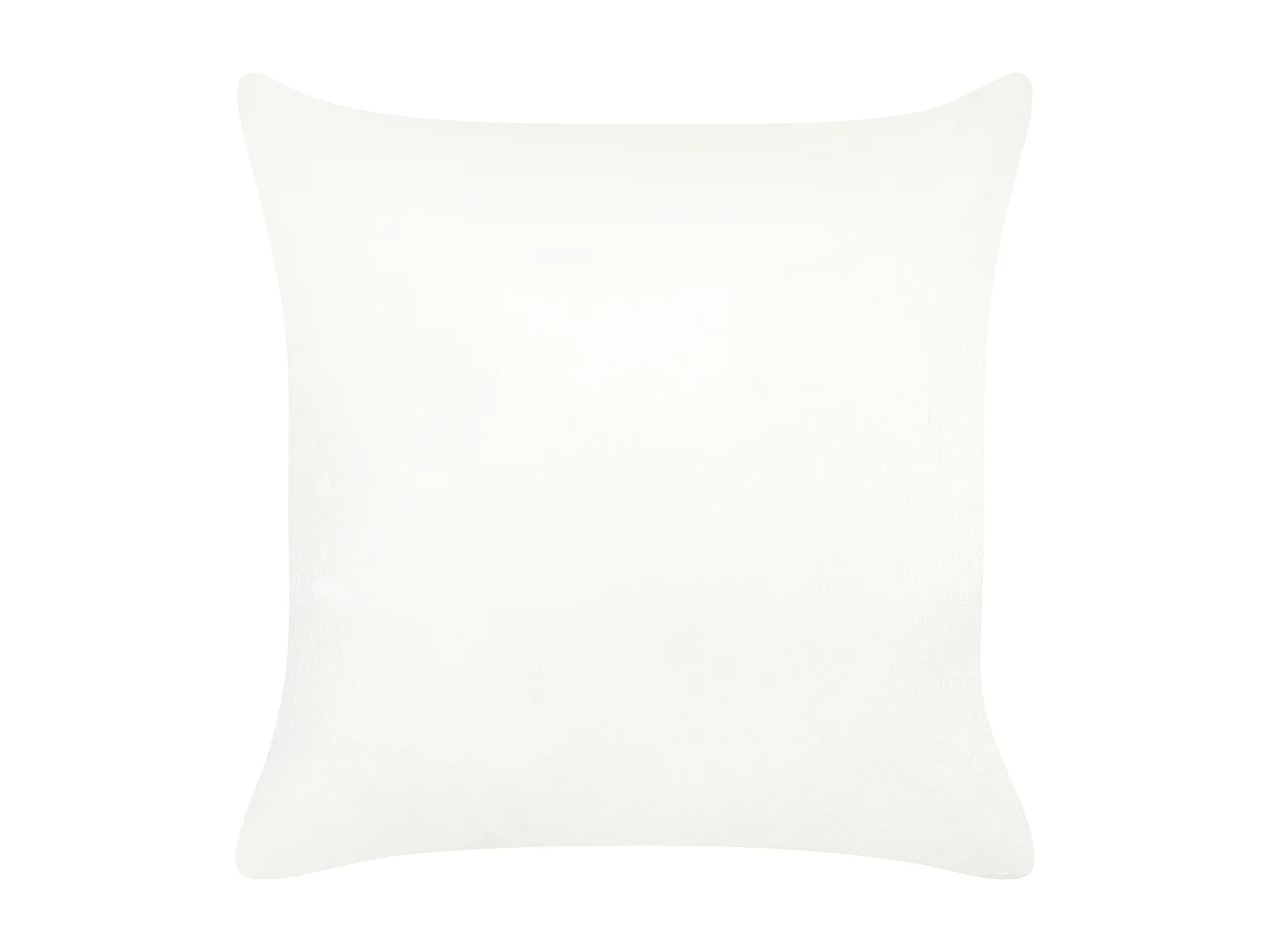 Lot de 2 coussins décoratifs KASRA Fourrure synthétique 45 x 45 cm Beige Motif abstrait