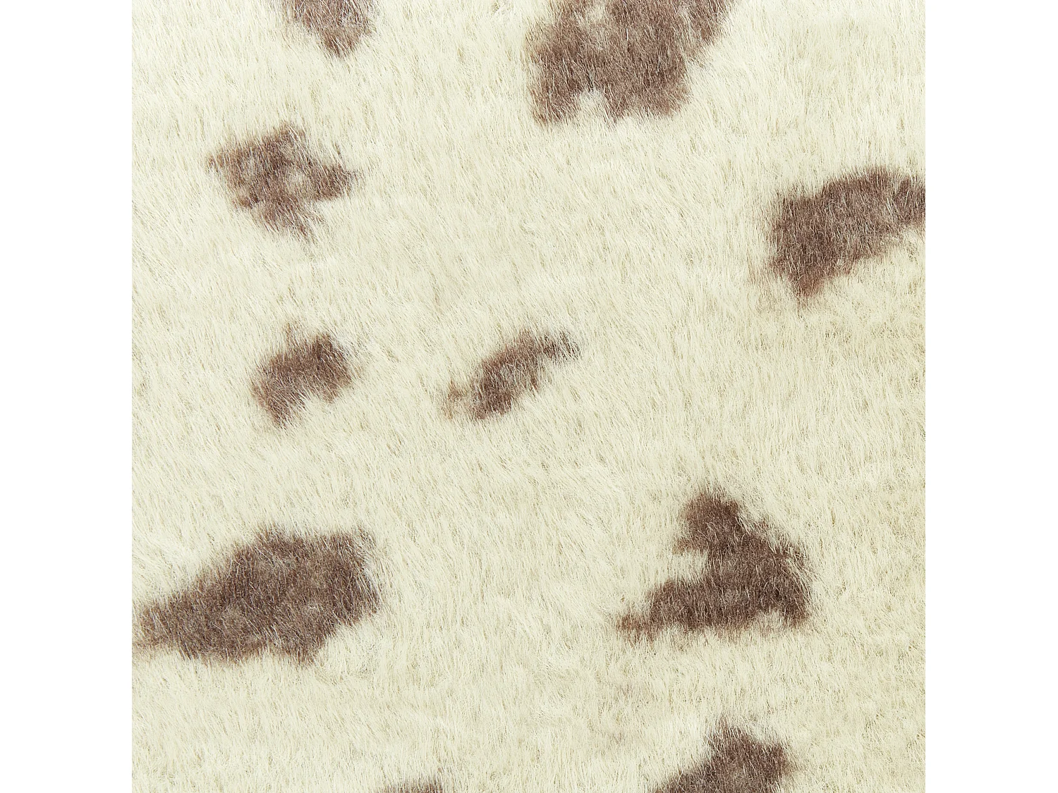 Set di 2 cuscini KASRA Finta pelliccia 45 x 45 cm Beige Trama astratta