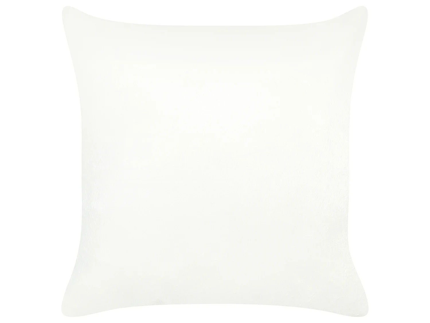 Lot de 2 coussins décoratifs KASRA Fourrure synthétique 45 x 45 cm Beige Motif abstrait