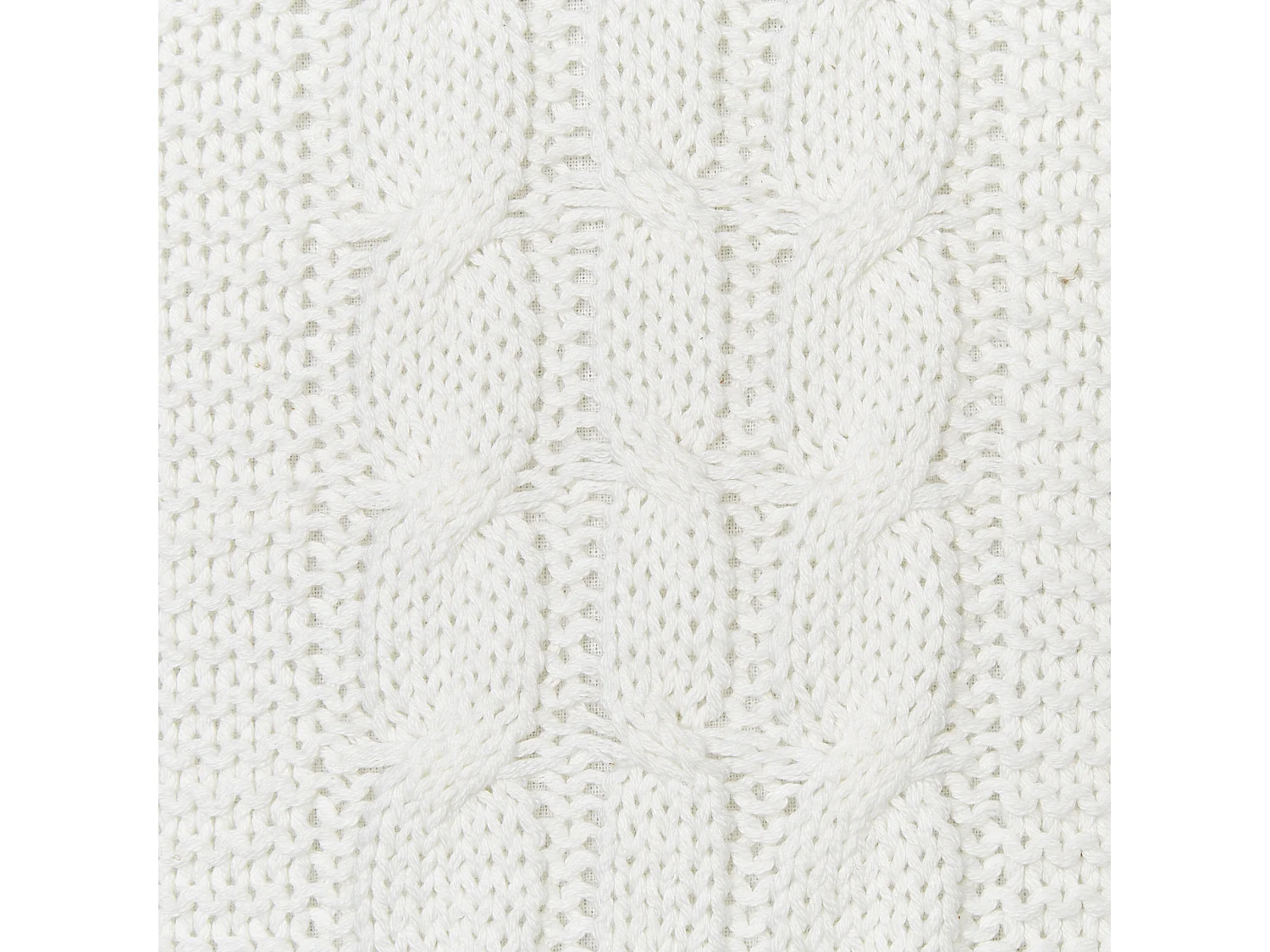 Conjunto de 2 almofadas decorativas CADETIA Algodão 45 x 45 cm Branco Sólido