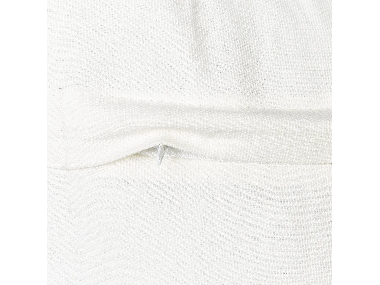 Lot de 2 coussins décoratifs CADETIA Coton 45 x 45 cm Blanc Unicolore