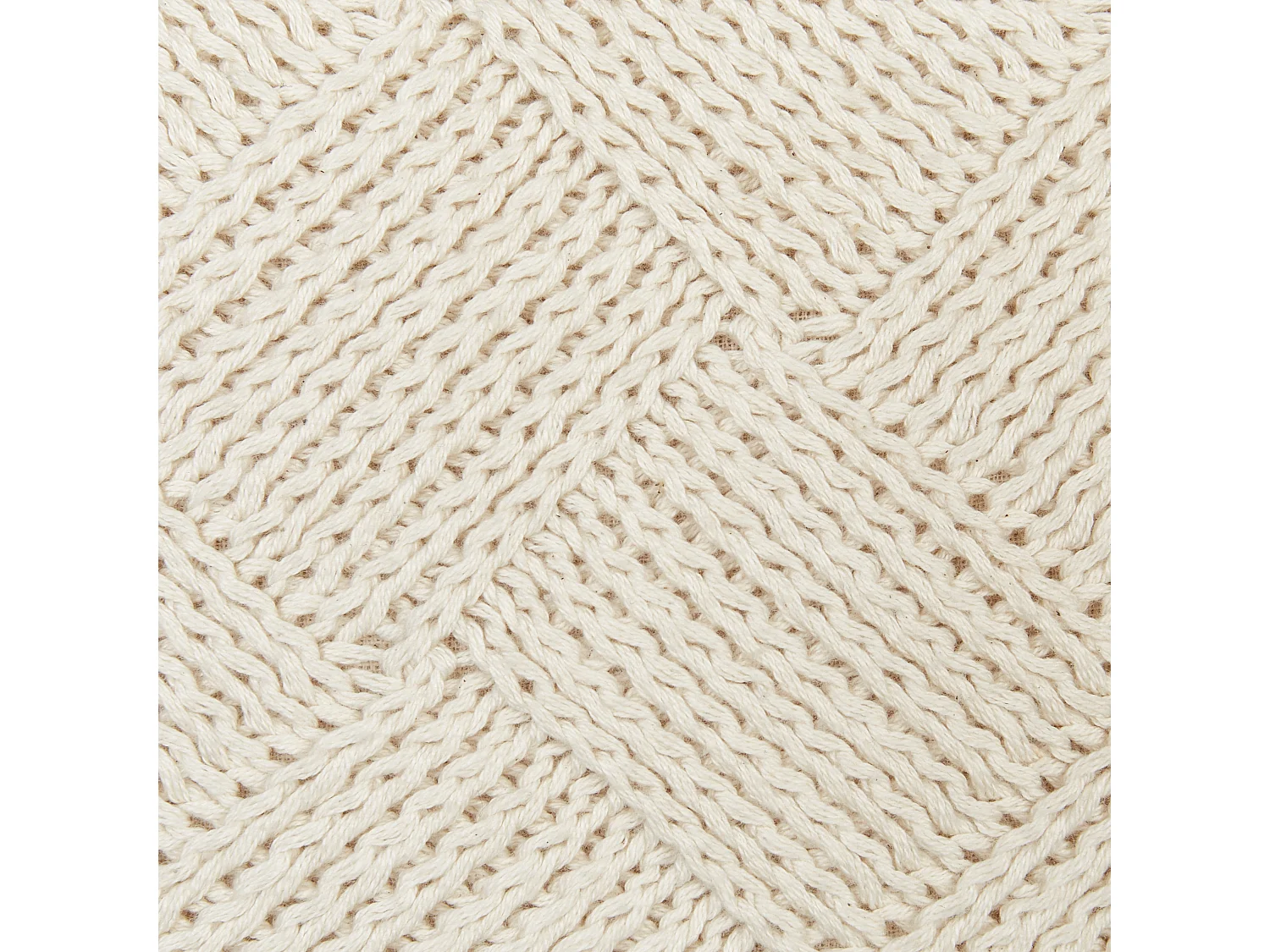 Set of 2 Decorative Cushions OBERONIA Cotton 45 x 45 cm Beige Solid