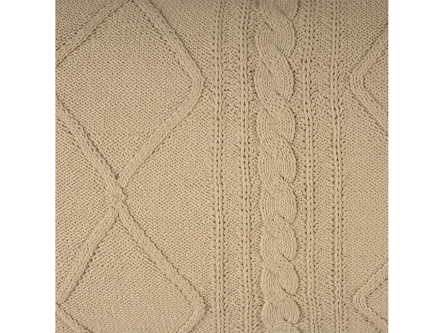 Lot de 2 coussins décoratifs CAESIA Coton 30 x 50 cm Beige Unicolore