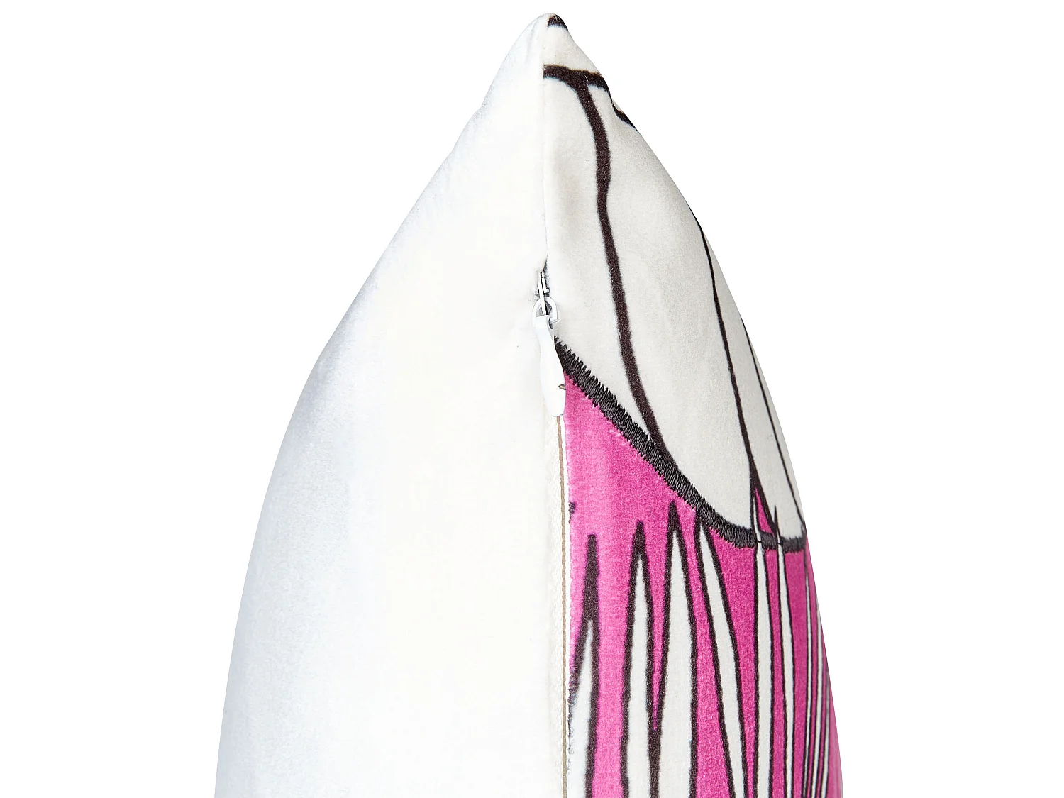 Set van 2 decoratieve kussens MALVA Fluweel 45 x 45 cm Roze Bloempatroon