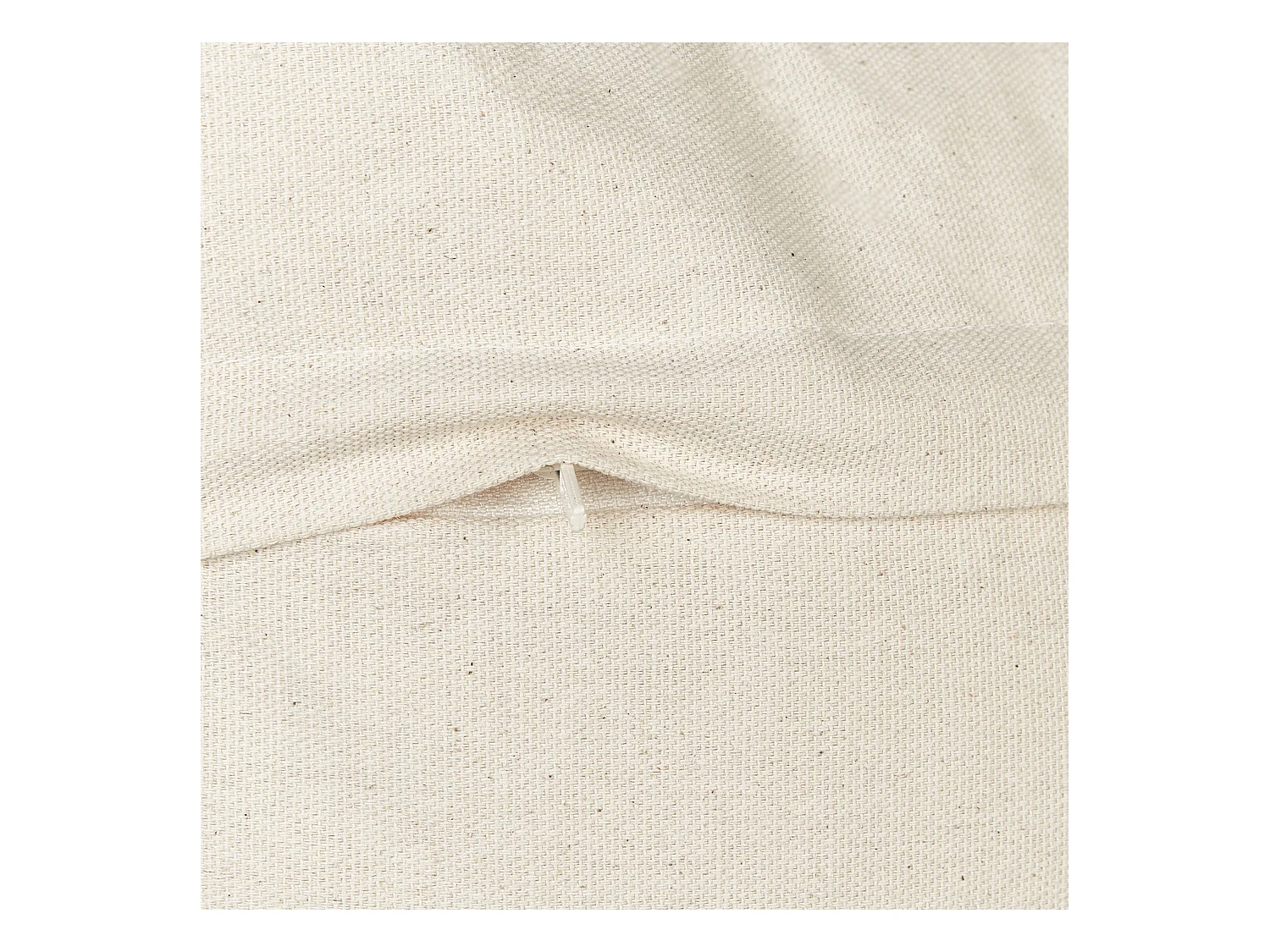 Lot de 2 coussins décoratifs CAESIA Coton 30 x 50 cm Beige clair Unicolore