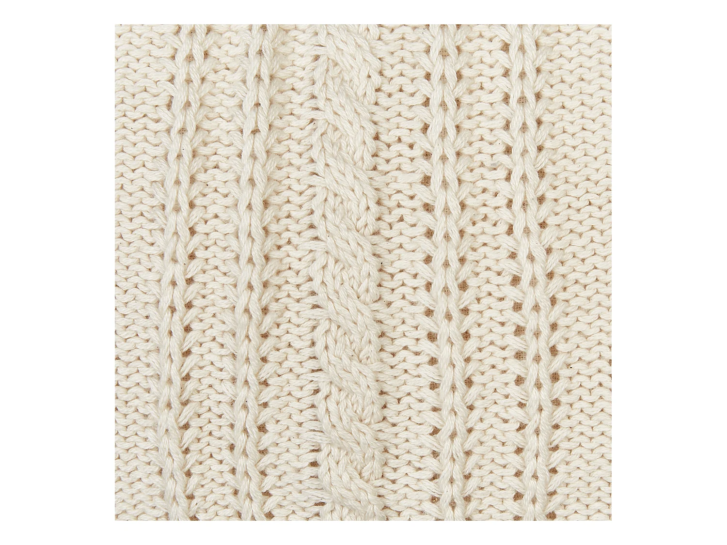 Lot de 2 coussins décoratifs CAESIA Coton 30 x 50 cm Beige clair Unicolore