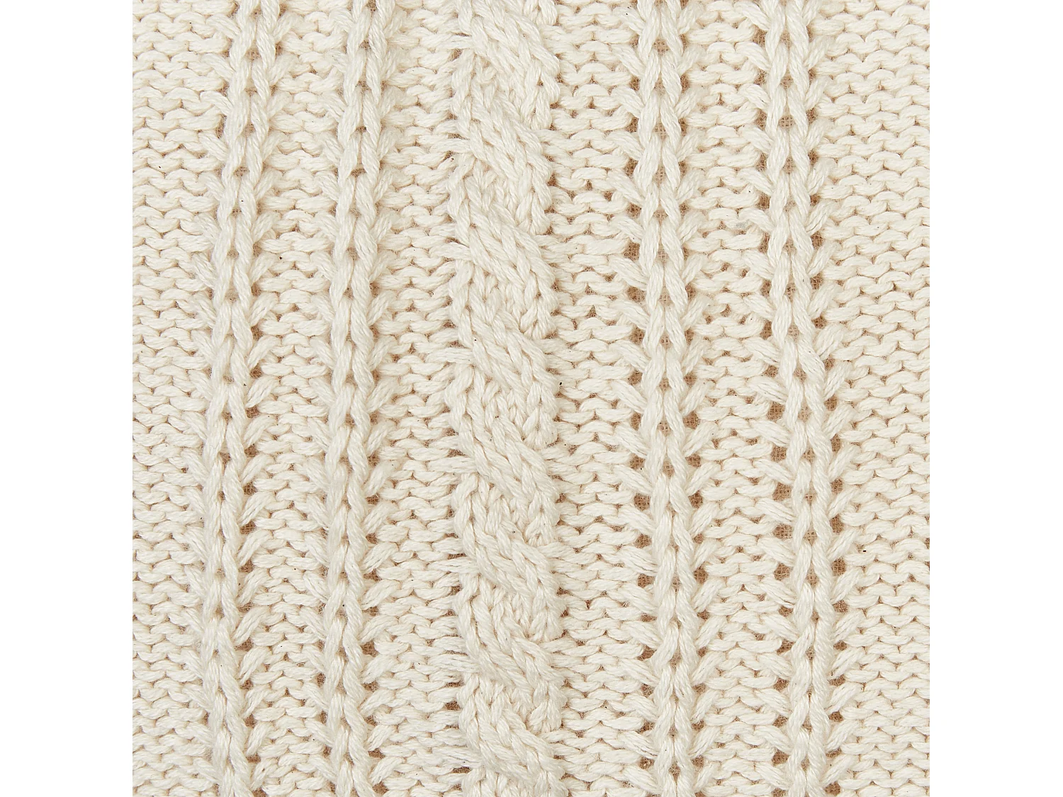 Lot de 2 coussins décoratifs CAESIA Coton 30 x 50 cm Beige clair Unicolore