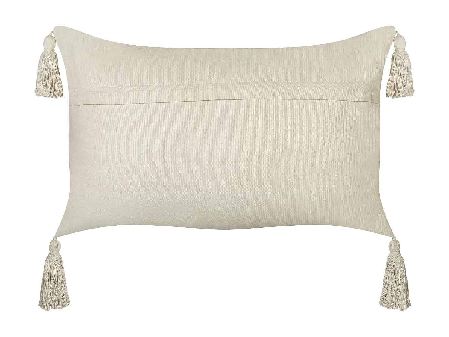 Set van 2 decoratieve kussens CAESIA Katoen 30 x 50 cm Lichtbeige Effen