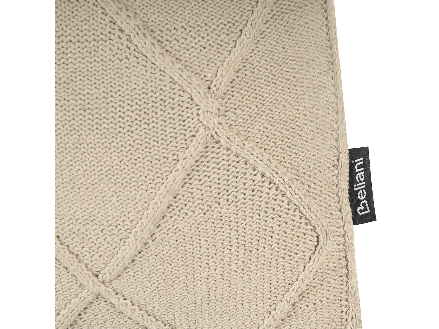 Lot de 2 coussins décoratifs CAESIA Coton 30 x 50 cm Beige clair Unicolore