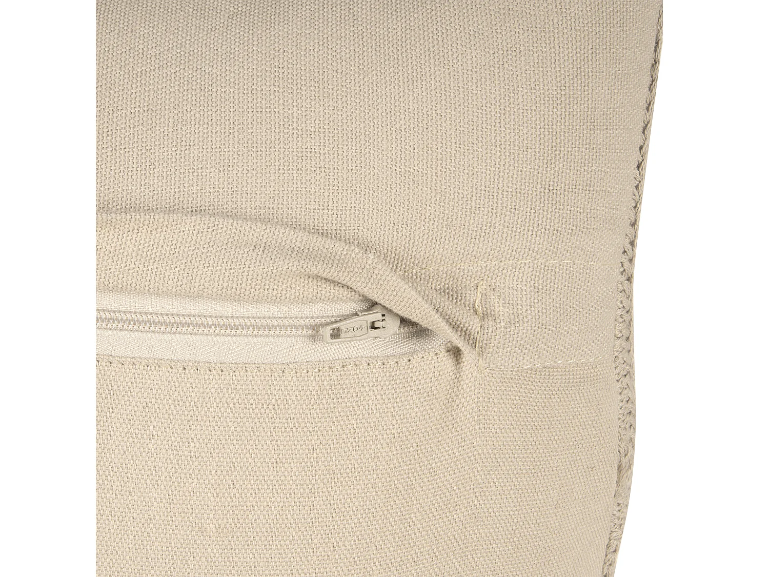 Lot de 2 coussins décoratifs CAESIA Coton 30 x 50 cm Beige clair Unicolore