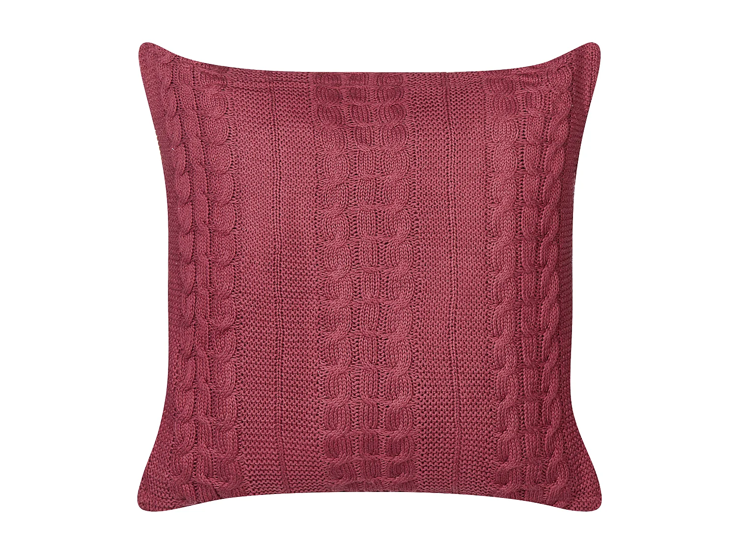 Conjunto de 2 almofadas decorativas CADETIA Algodão 45 x 45 cm Bordeaux Sólido