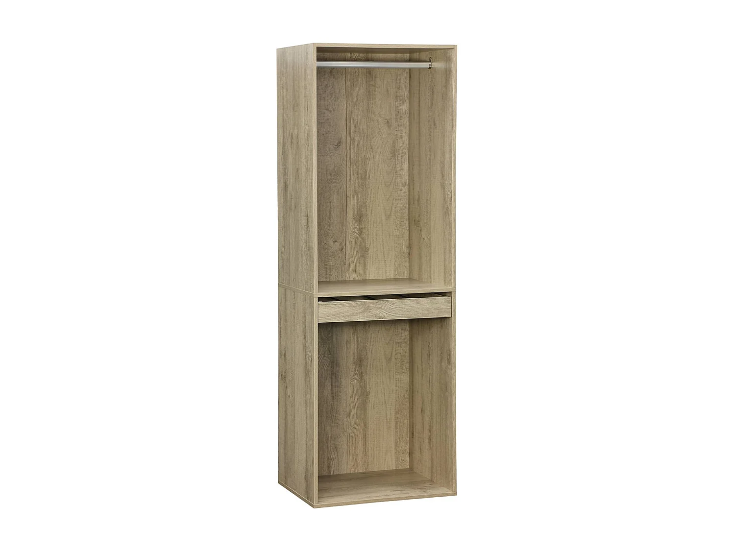 Kit dressing modulable avec 4 éléments. naturel. panneaux stratifiés