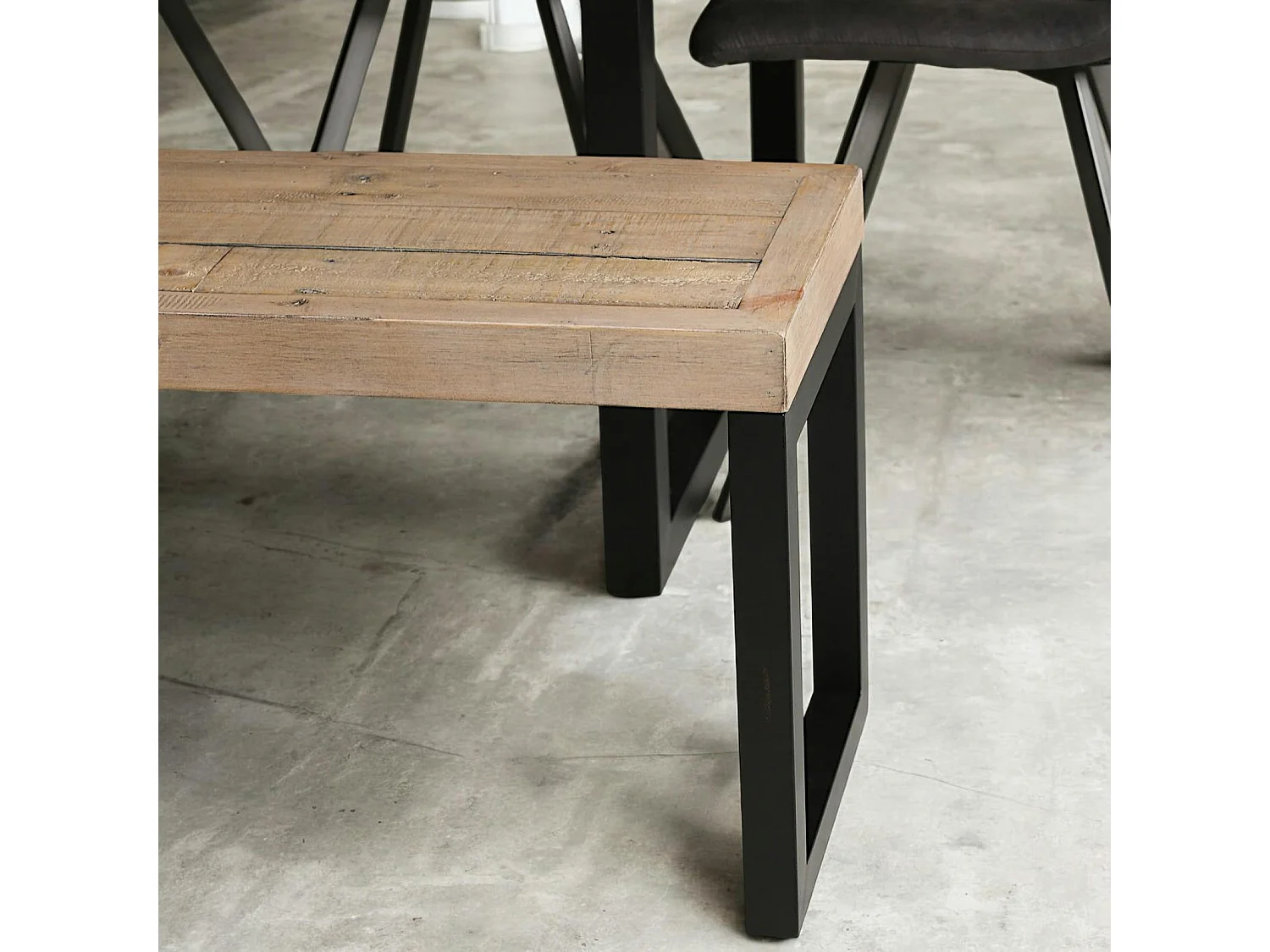 Banc de table en bois recyclé 140 cm AUCKLAND