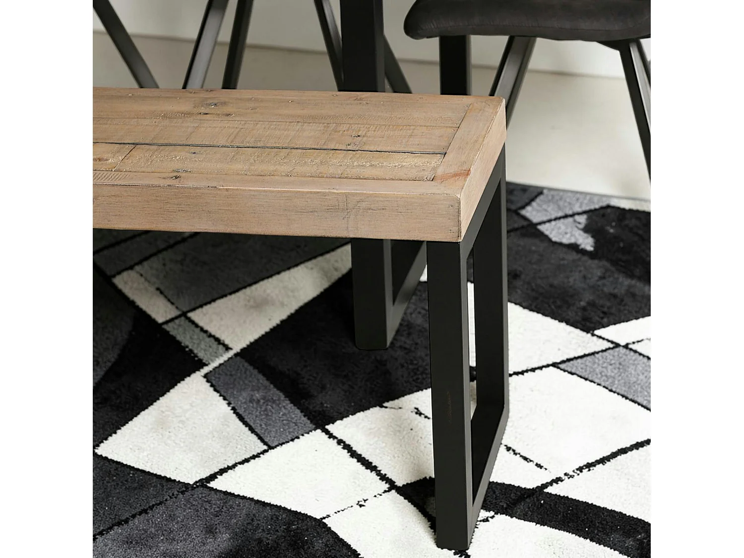 Banc de table en bois recyclé 140 cm AUCKLAND