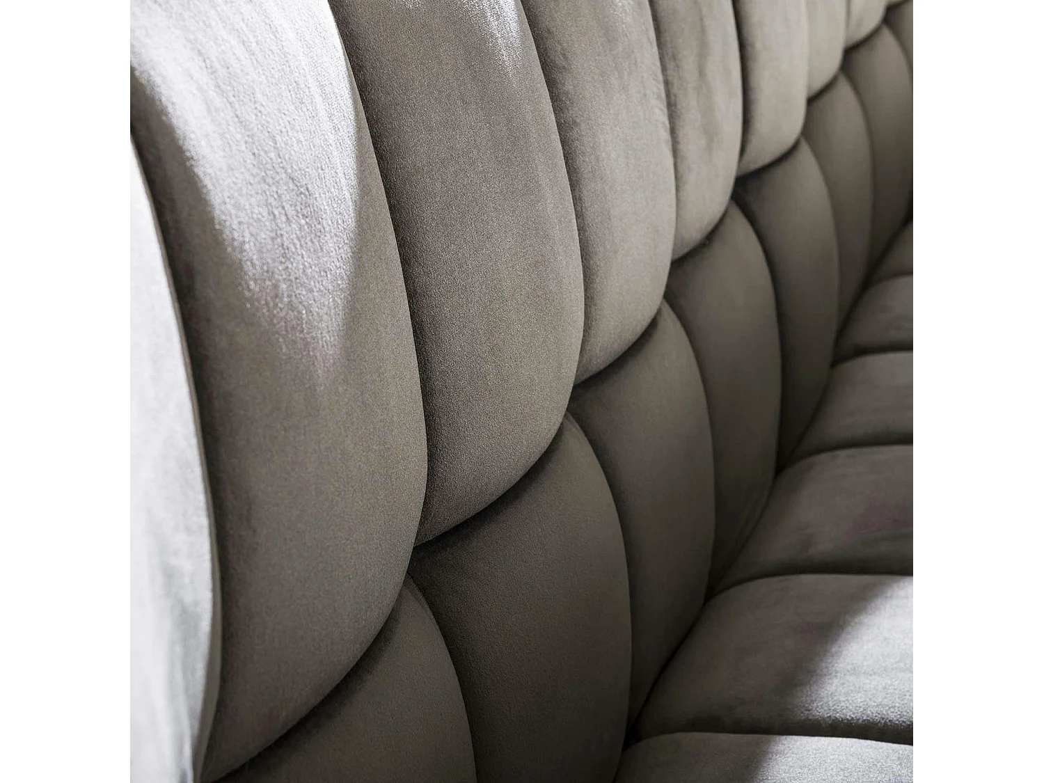 Banc salle à manger velours gris 180 cm MELBOURNE