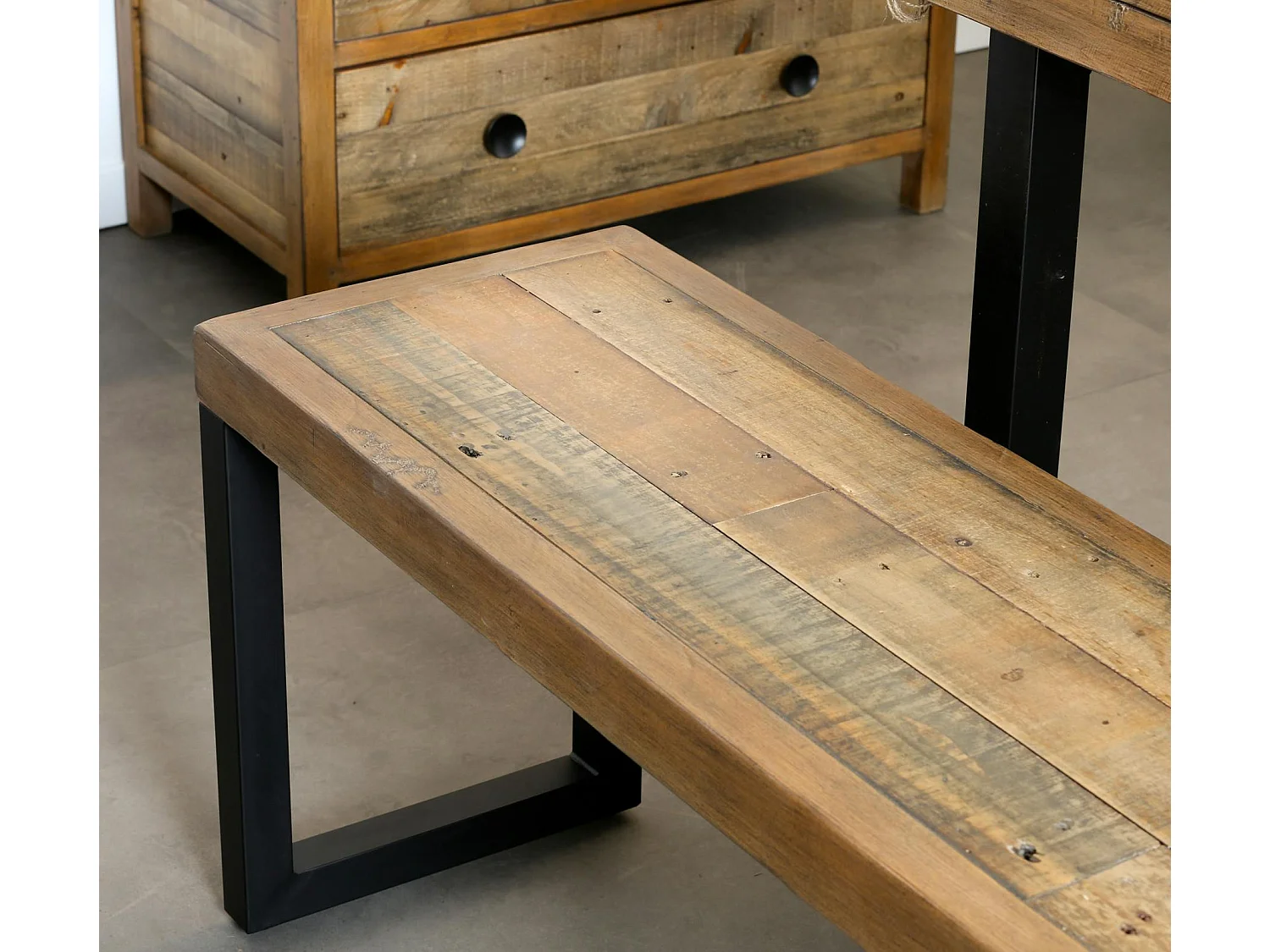 Banc bois recyclé 155cm BRISBANE