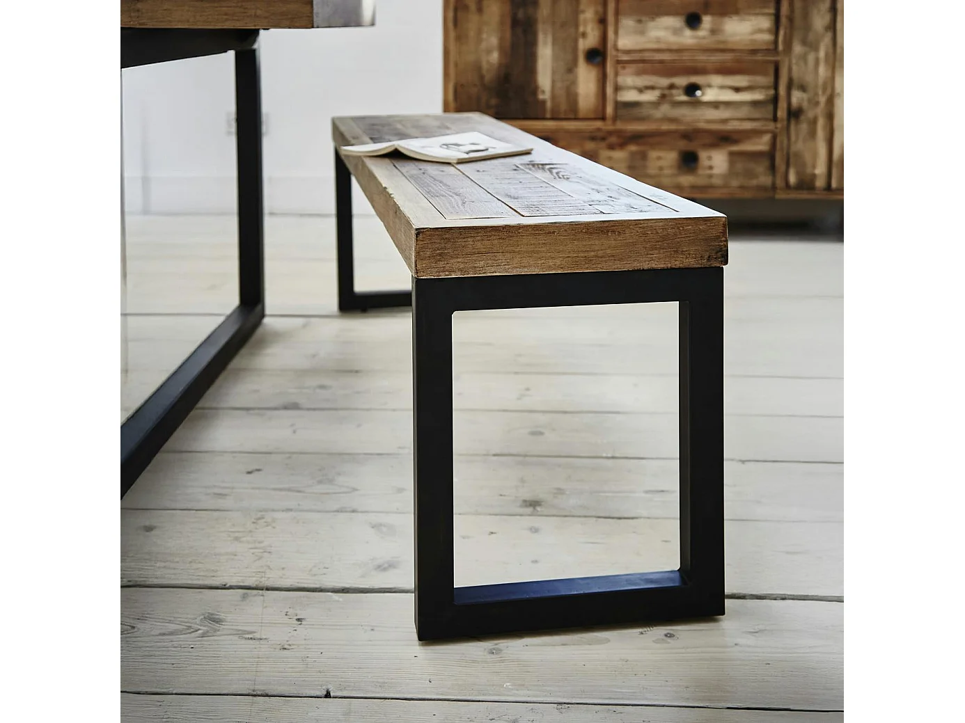 Banc bois recyclé 155cm BRISBANE