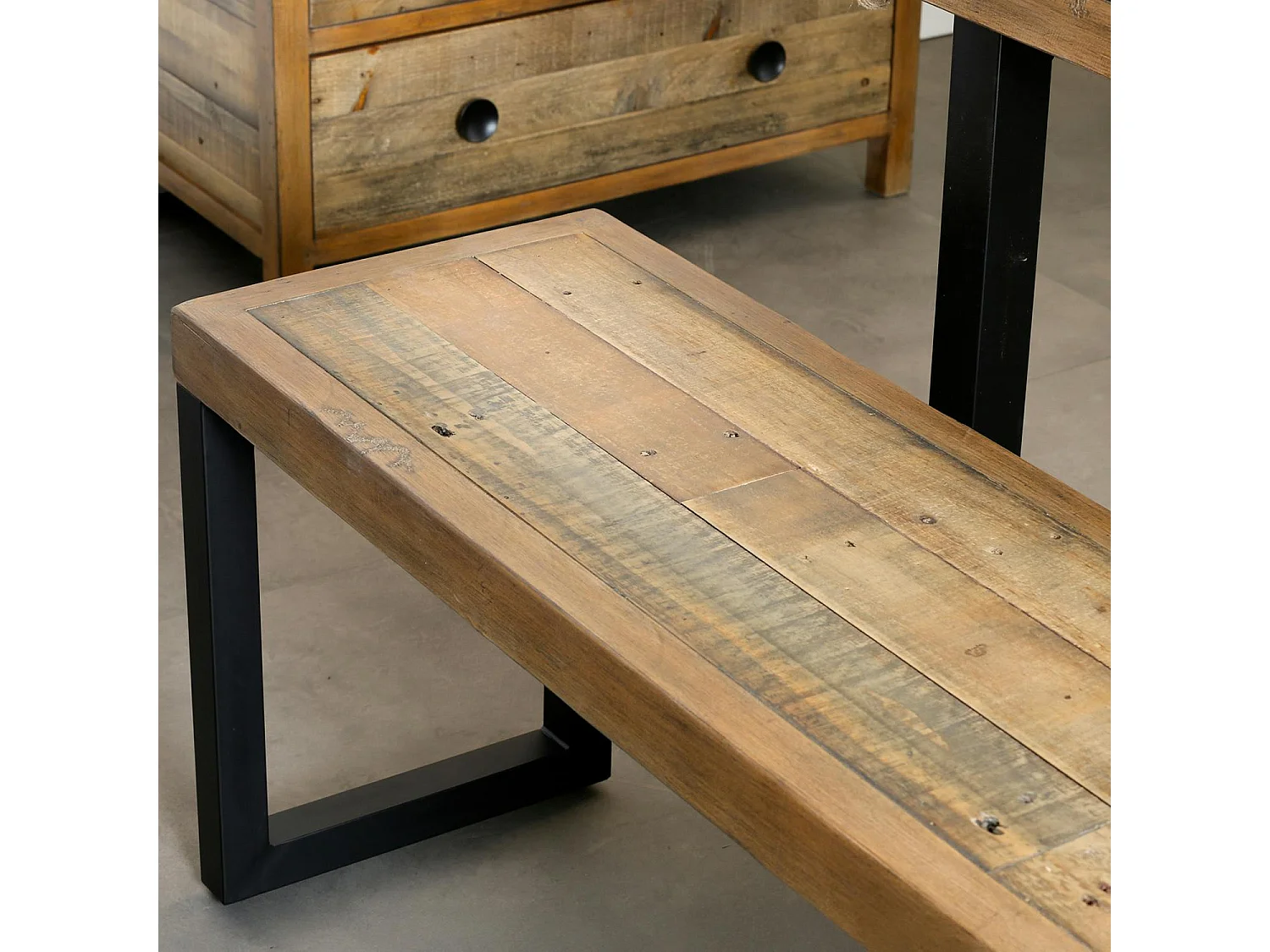 Banc bois recyclé 155cm BRISBANE