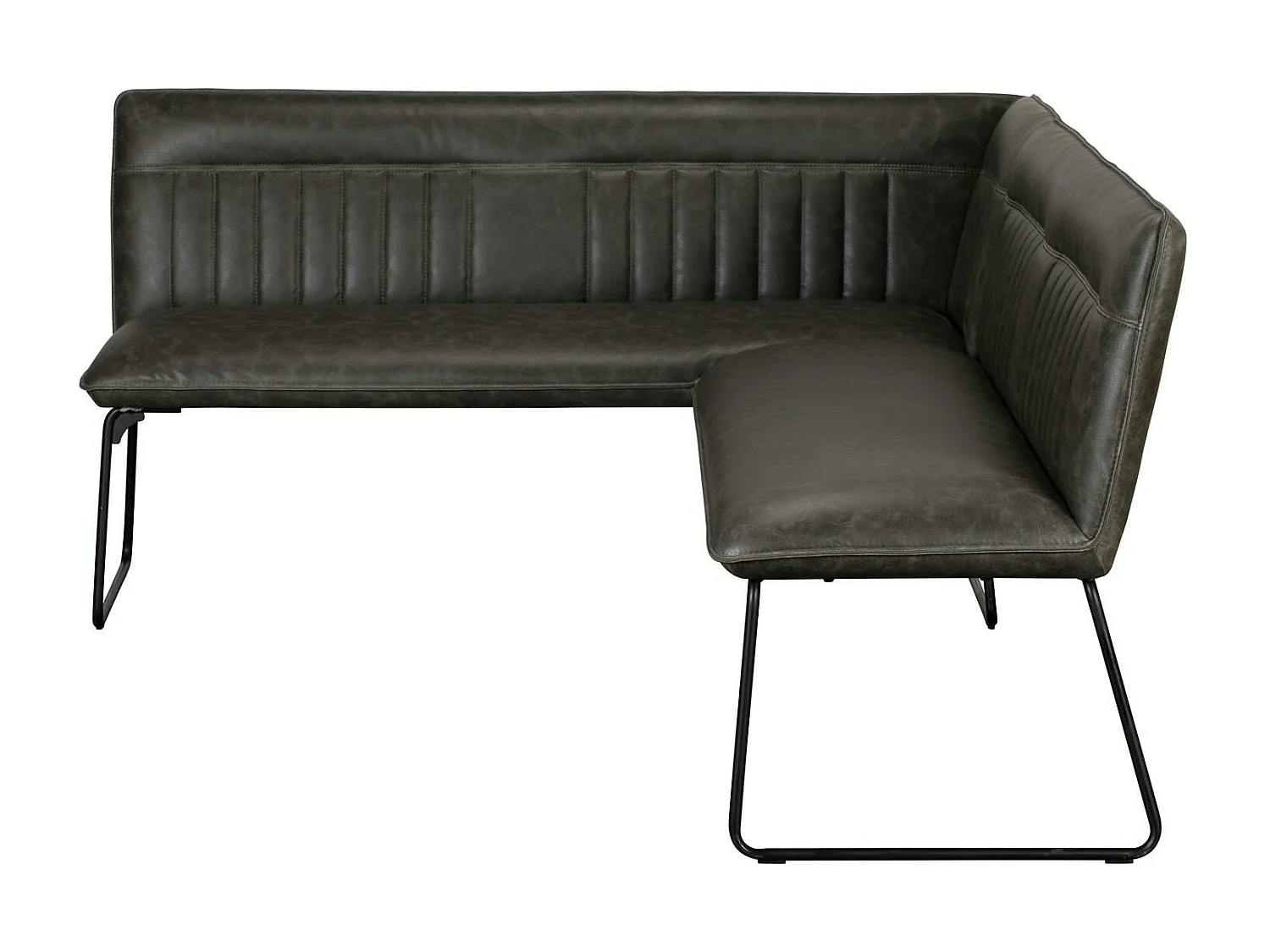Banquette d'angle grise (côté droit) OKA