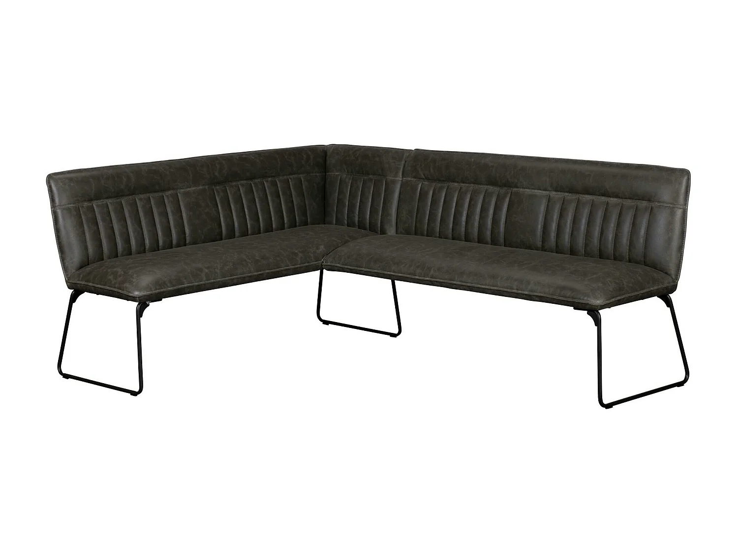 Banquette d'angle grise (côté droit) OKA