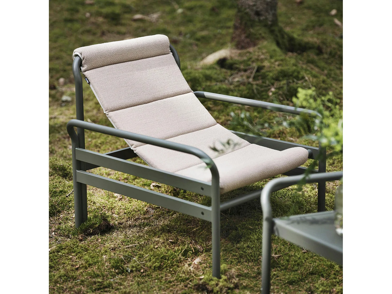 Salon de jardin en aluminium vert sauge (4 pièces) OSLO