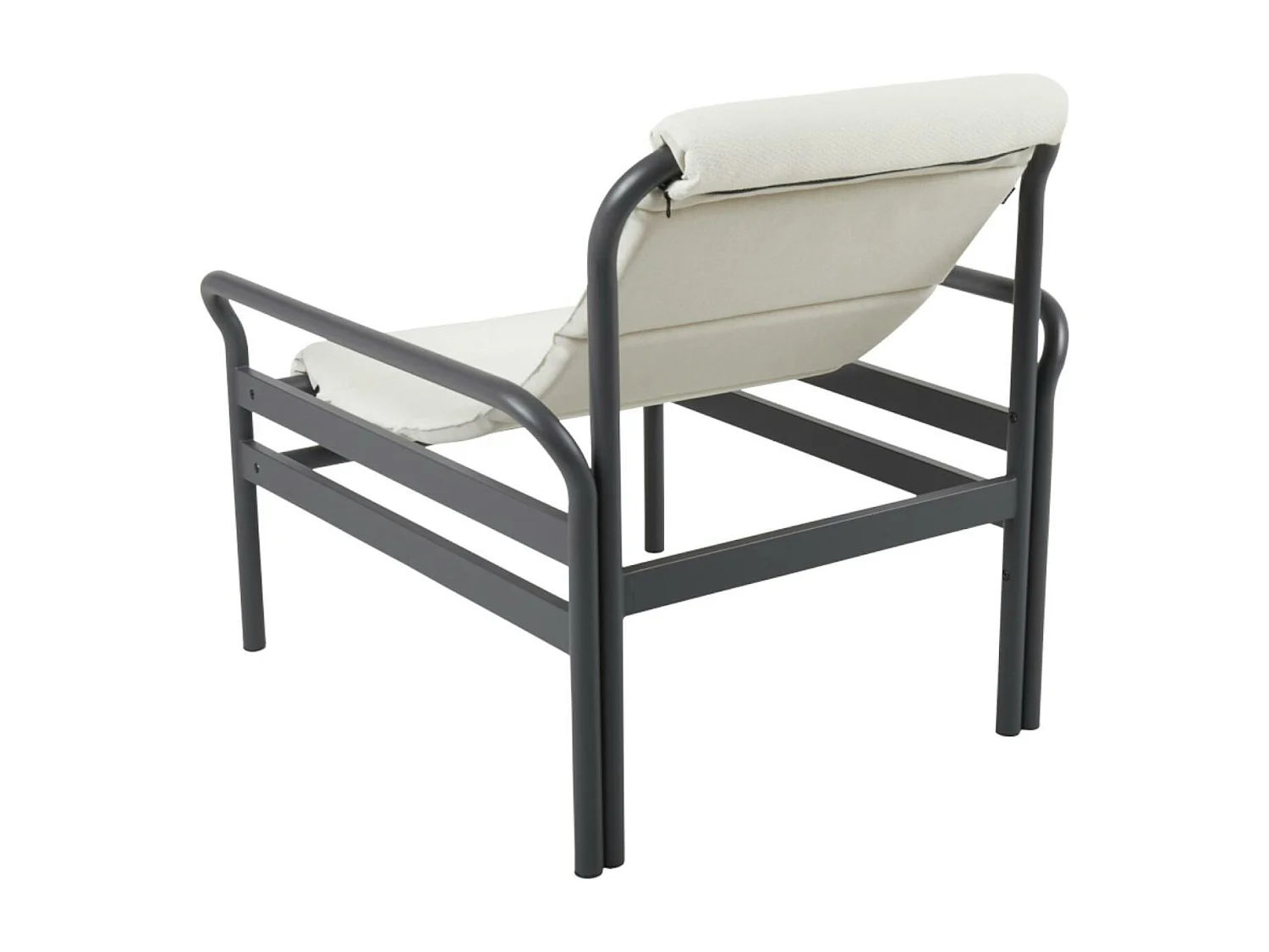 Salon de jardin en aluminium gris ardoise (4 pièces) OSLO