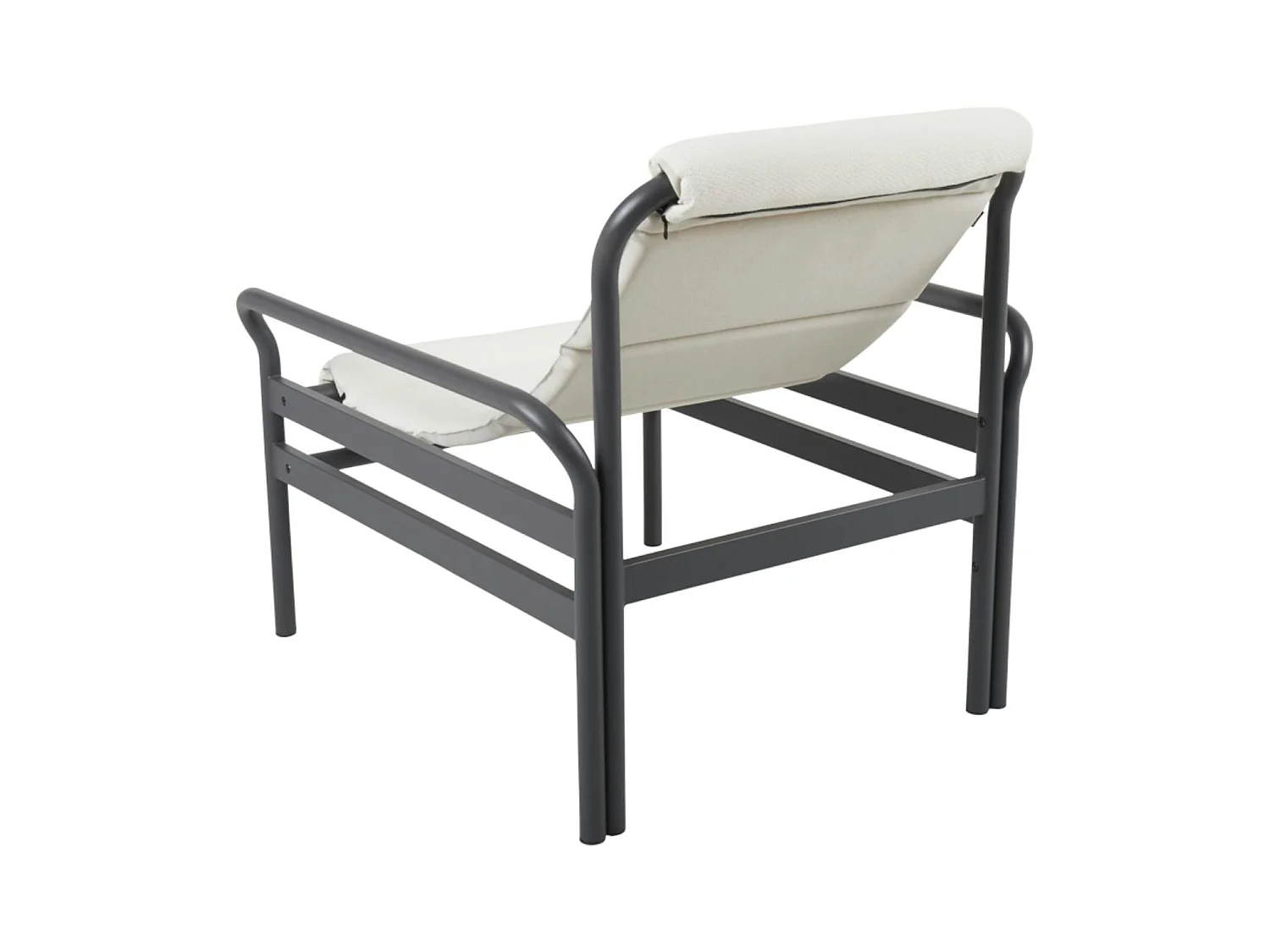 Salon de jardin en aluminium gris ardoise (4 pièces) OSLO