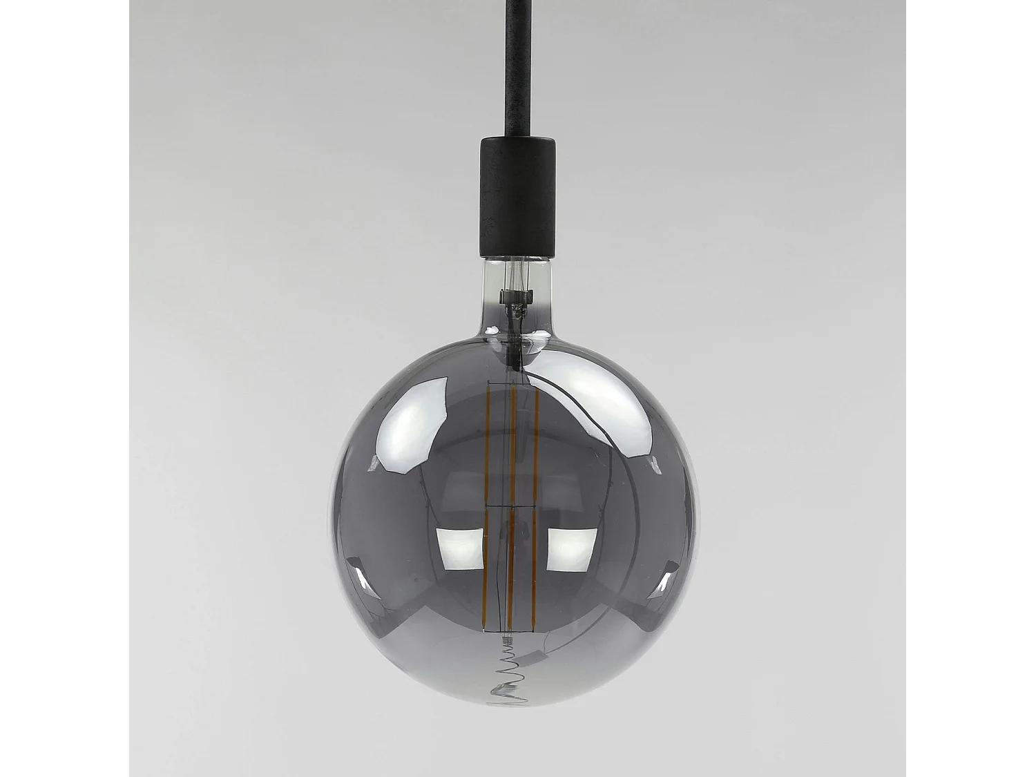 Ampoule globe 20 cm gris fumé LED filament (E27)