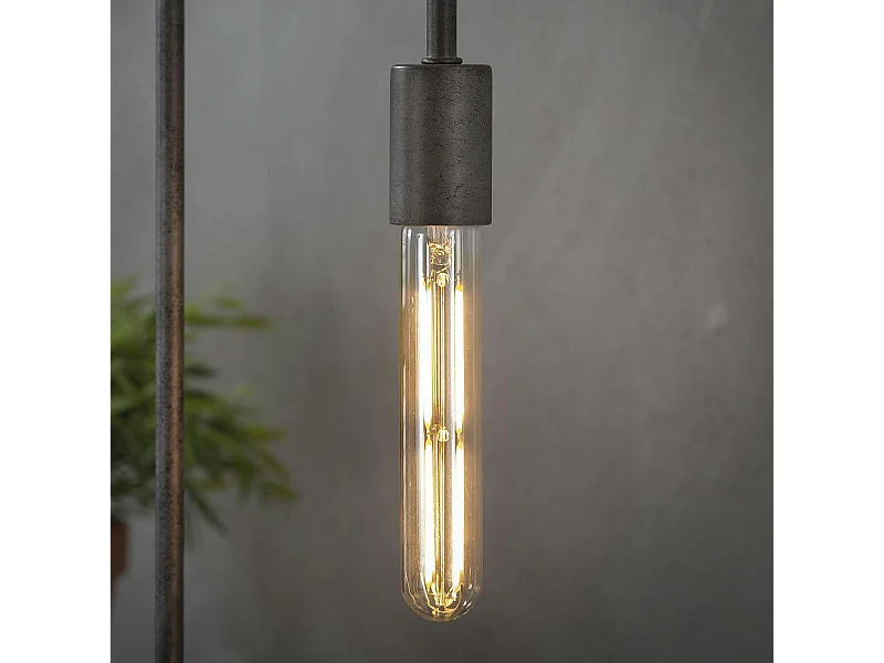 Ampoule tube 18,5 cm ambré LED filament lumière chaude (E27)