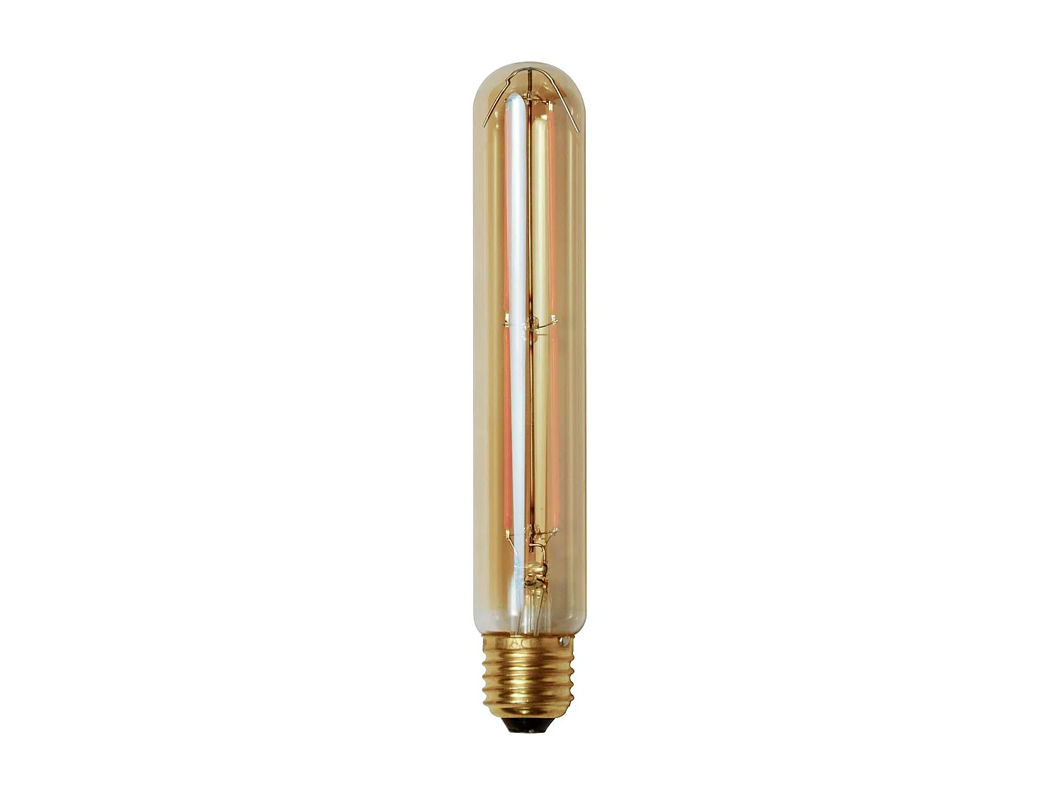 Ampoule tube 18,5 cm ambré LED filament lumière chaude (E27)